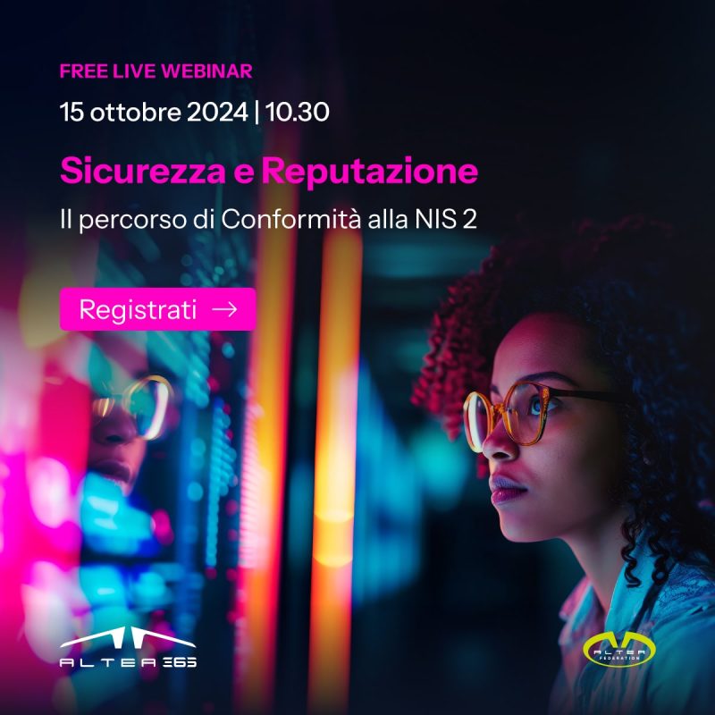 Altea 365: Preview Webinar Sicurezza e Reputazione