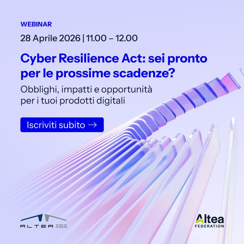 Altea 365: Preview Webinar Cyber Resilience Act