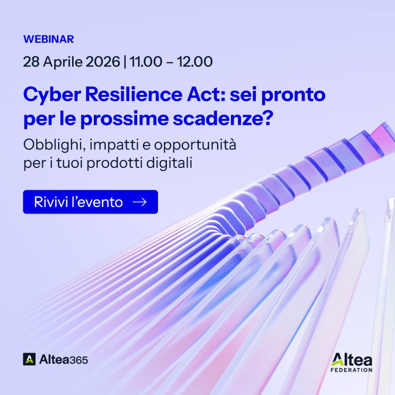 Altea 365: Preview Webinar Cyber Resilience Act